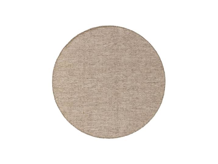 Tapis de laine taupe D 100 rond