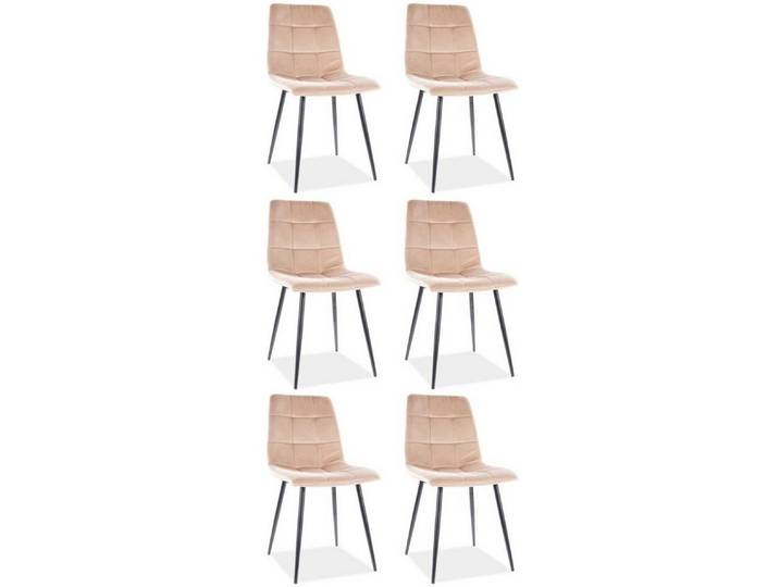 Feldmann-Wohnen Esszimmerstuhl Mila (6 St), beige 6er Set
