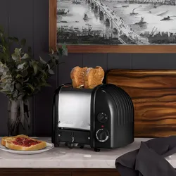 Classic Toaster Premium 2-Schlitz inkl. Gratis Brötchenaufsatz Weiß