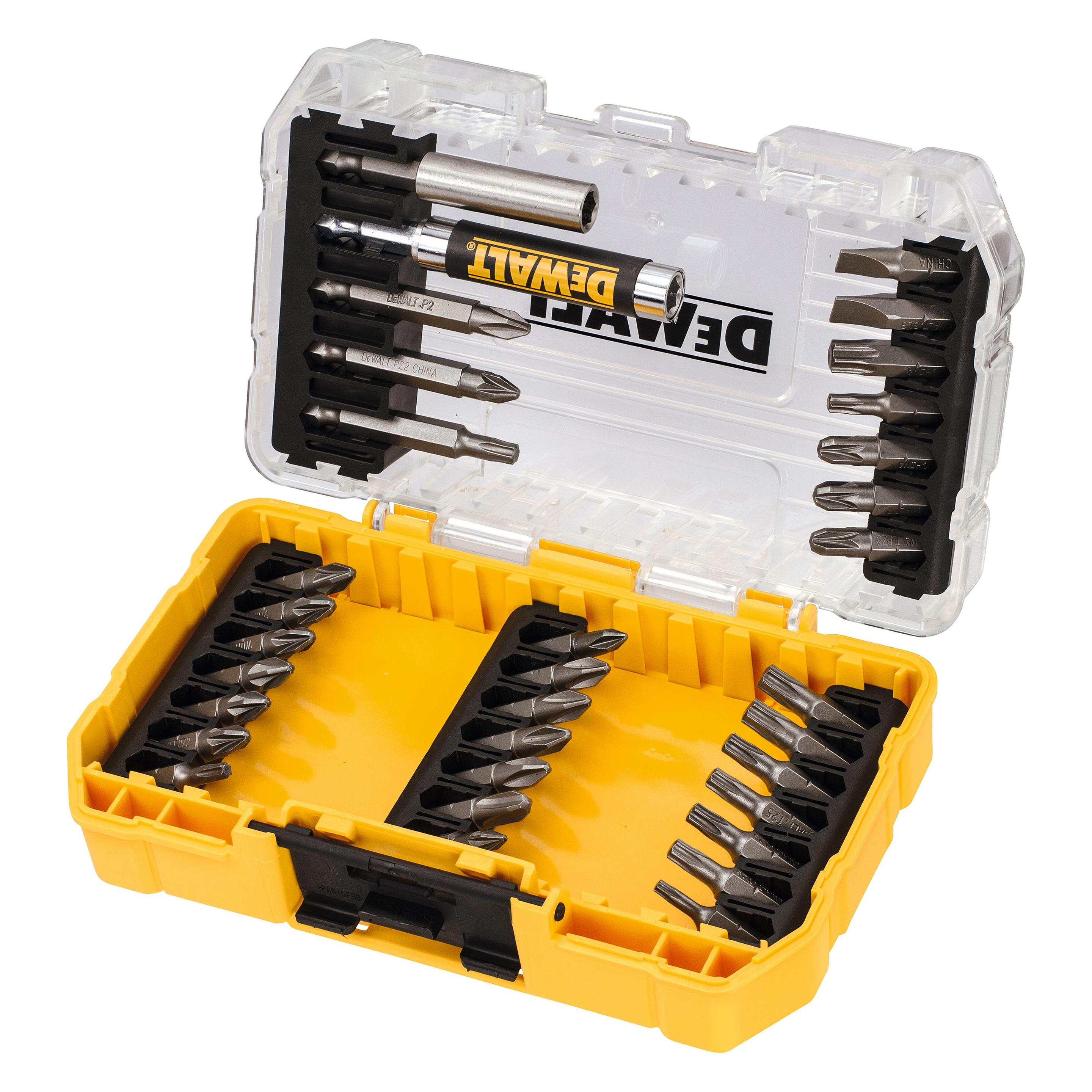 DeWalt KIT FLEXTORQ 33 vnt. (Kreuz Phillips PH, Kreuz Pozidriv PZ, Schraubschlitz) (DT70709-QZ)