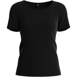 CALIDA Damen T-Shirt - Comfort Top, Kurzarm, Unterhemd, Jersey Schwarz / XS (36/38)