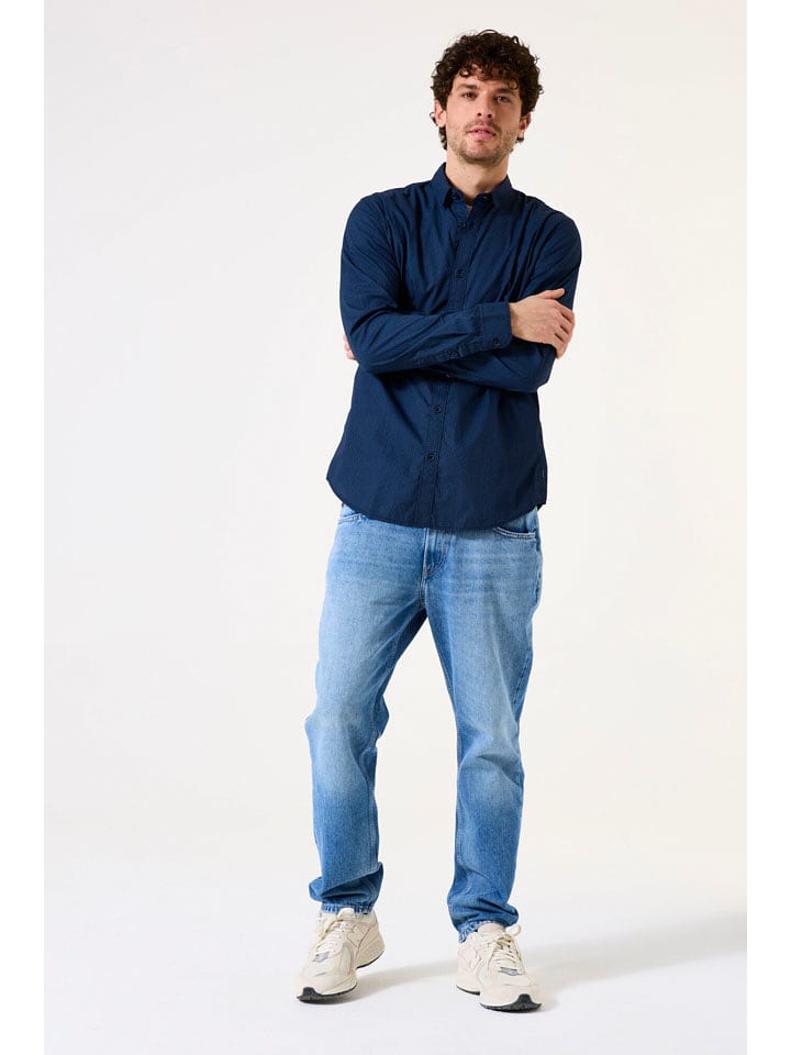 Garcia Hemd in Dunkelblau - XL