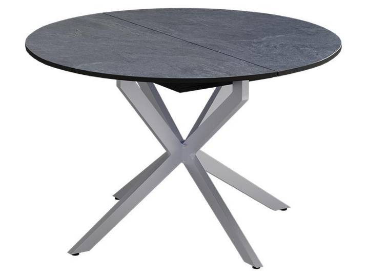 Esstisch Vicco Loyd Anthrazit/Grau 120-160 x 120 cm ausziehbar, Model 59377