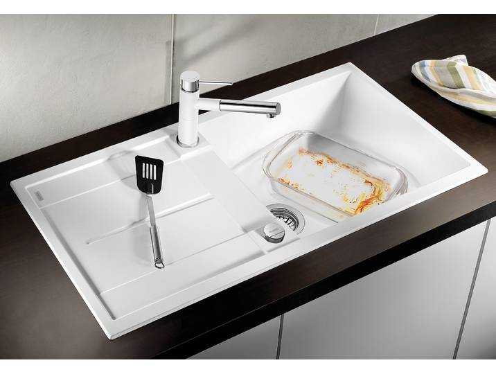 Granitspüle BLANCO METRA XL 6 S , braun (cafe), B:100cm, Verbundwerkstoff, Küchenspülen, Granitspüle, aus SILGRANIT