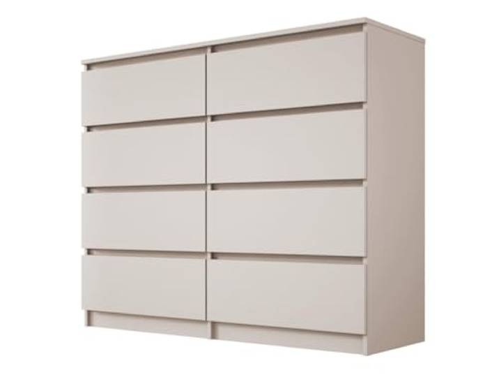 3xE living Ladekast 120 cm, 8 Lades, Kasjmier, 120 x 102 x 39 cm