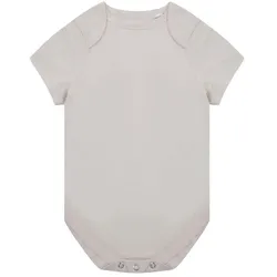 Larkwood Kinder Body mit kurzen Ärmeln aus Bio-Baumwolle Baby-Body LW655 natural 12/18 Monate