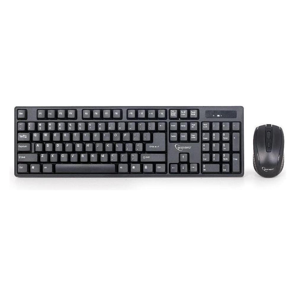 Gembird KBS-W-01 Tastatur RF Wireless QWERTY Englisch (US, Kabelgebunden, Kabellos) (KBS-W-01)