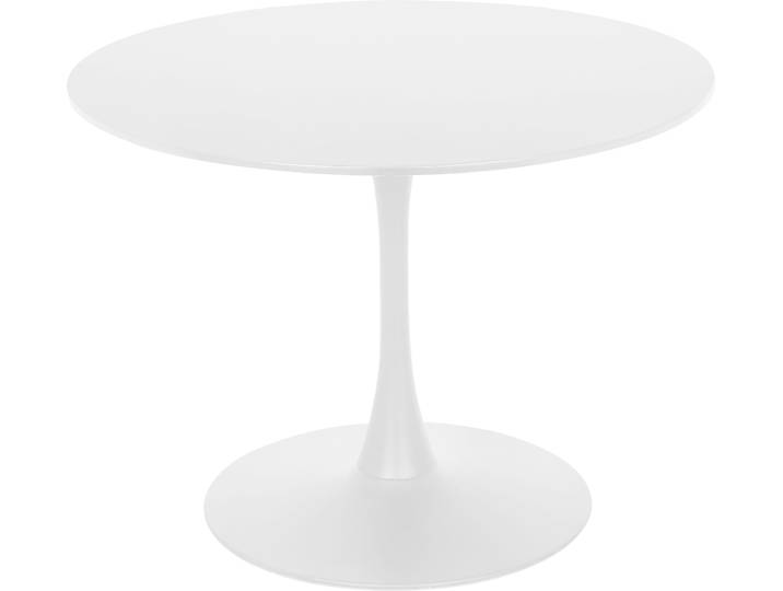 Esstisch GOODPRODUCT Jahwe , weiss (weiß), B:100cm H:75cm T:100cm, Tische, Esstisch, Gestell aus Metall, Durchmesser 100 cm