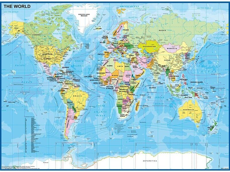 Ravensburger Puzzle Carte du Monde - 200 pcs XXL