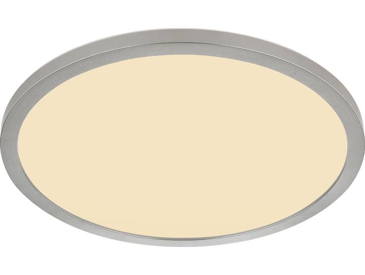 Globo Lighting Deckenleuchte Kunststoff Nickel matt, LED