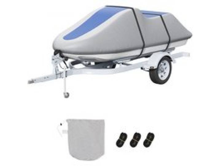 VEVOR Housse de Jet Ski Imperméable Bâche de Bateau 320-342 cm de Long Couverture de Protection pour Motomarine en Oxford 600D Anti-UV avec Sac de Transport pour Scooters des Mers Motos Aquatiques