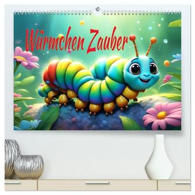 Würmchen Zauber (hochwertiger Premium Wandkalender 2027 DIN A2 quer), Kunstdruck in Hochglanz