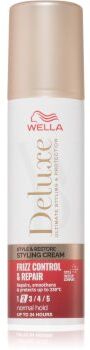 Wella Deluxe Style & Restore creme styling para alisamento e renovação de cabelo danificado 100 ml. Deluxe Style & Restore