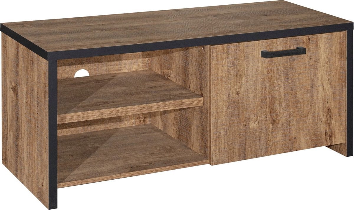 Belfurn TV-meubel Eunice in decor mango bruin en zwart