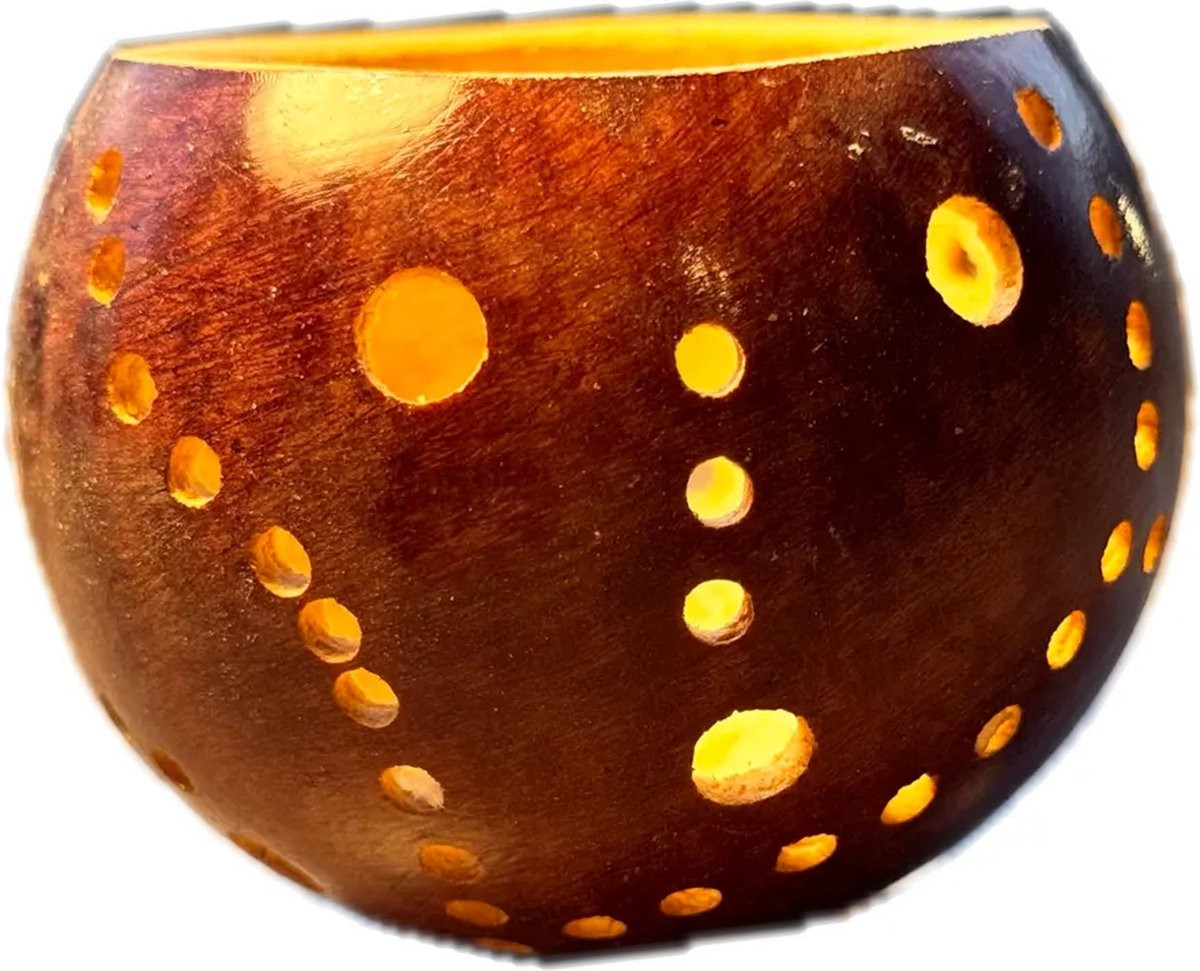 MooGoo Paarse Pompoen Waxinelichthouder voor Tealights