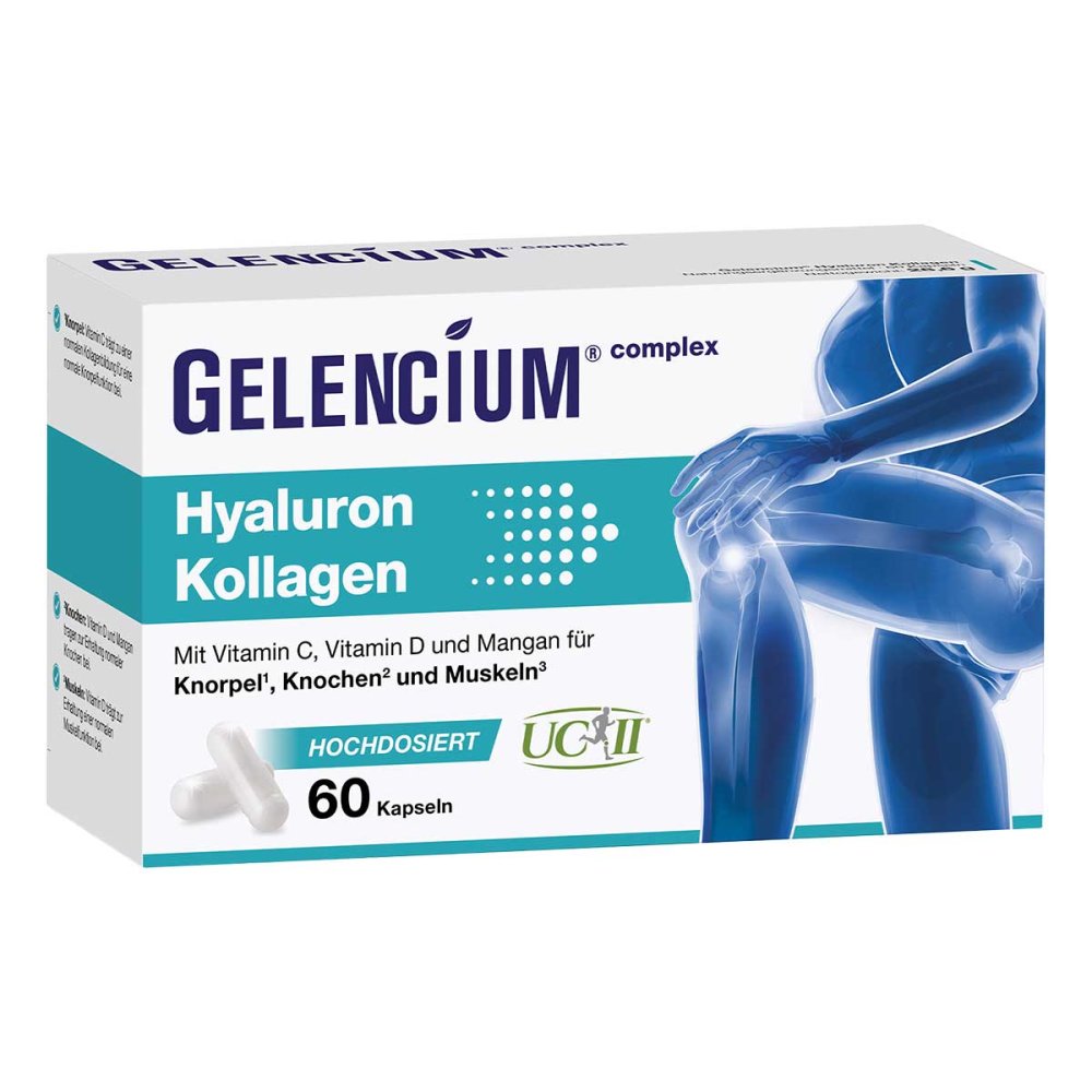 Heilpflanzenwohl GmbH Gelencium® Hyaluron Kollagen hochdosiert Vitamin C Kapseln 20177284