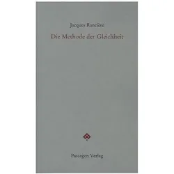 Die Methode der Gleichheit, Fachbücher von Jacques Ranci�re