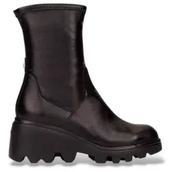 Wonders für Damen. G-7030_5737_5792 Toronto 30 Lederstiefeletten Schwarz (39), Wohnung, Reißverschluss, Lässig