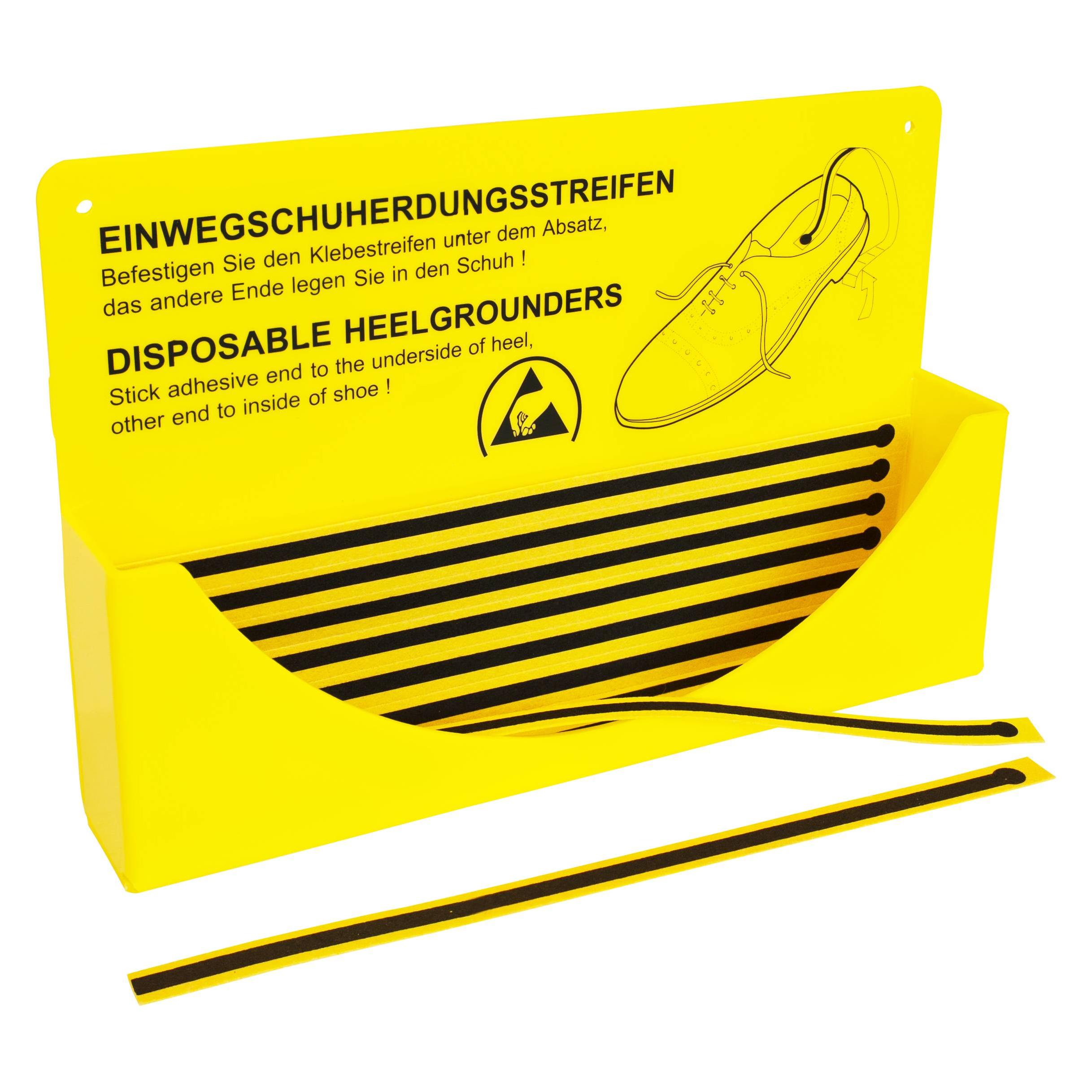 BJZ Wandhalterung für Einweg-Schuherdungsstreifen, Abmessungen: 315 x 200 x 55 mm (Überziehschuhe) (A-3829)
