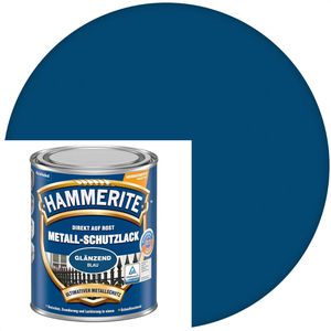 Hammerite Rostschutzfarbe Metall-Schutzlack, 3in1, blau, glänzend, 0,75l