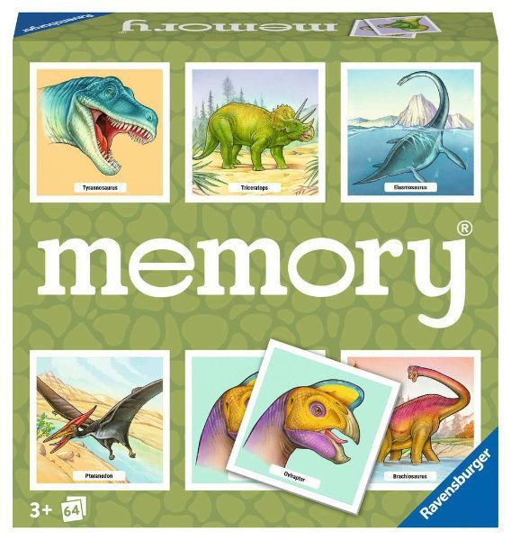 Ravensburger Dinosaurussen Memory Geheugenspel met 64 kaarten