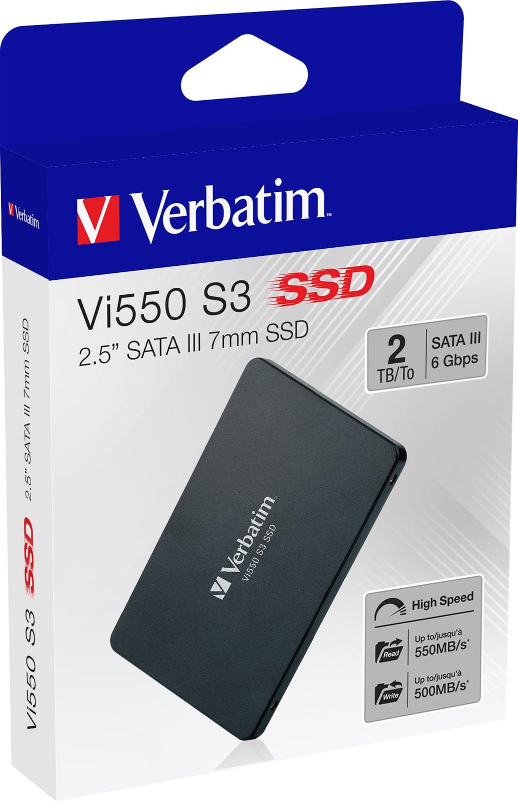 Verbatim Vi550 S3 2,5 inch SSD, 2TB, SATA III