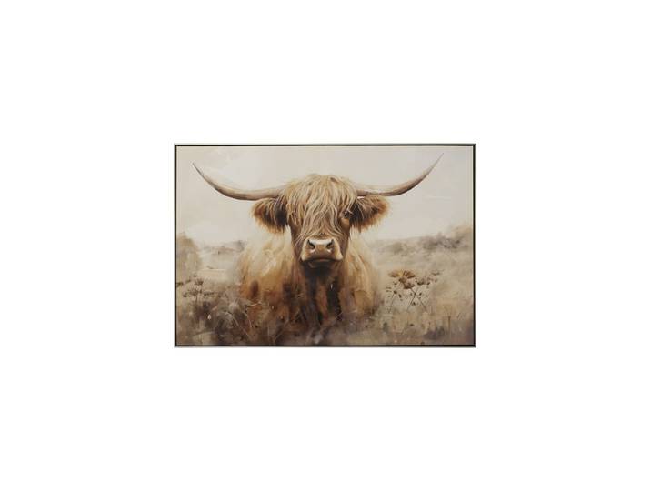 Handbemaltes, gerahmtes Bild „Highlands“ 82.5 x 122.5 cm Multicolor Crea Collection