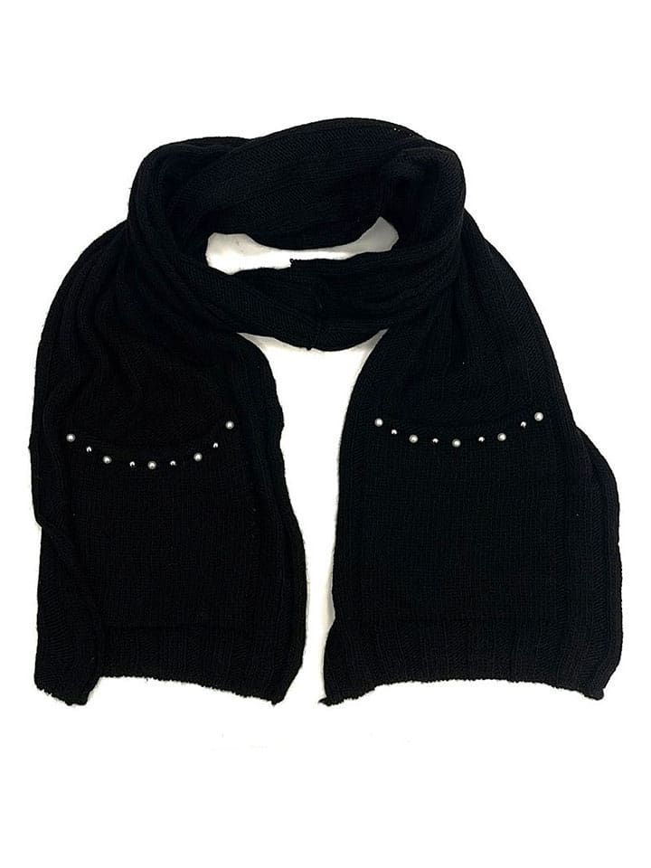 MILANO AMOUR Schal mit Wollanteil in Schwarz - (L)230 x (B)25 cm - onesize