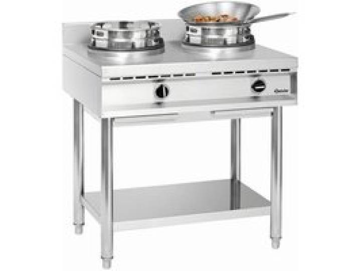 Cuisinière à Wok à Gaz - 2 Brà»leurs x 11.5 kw - Bartscher
