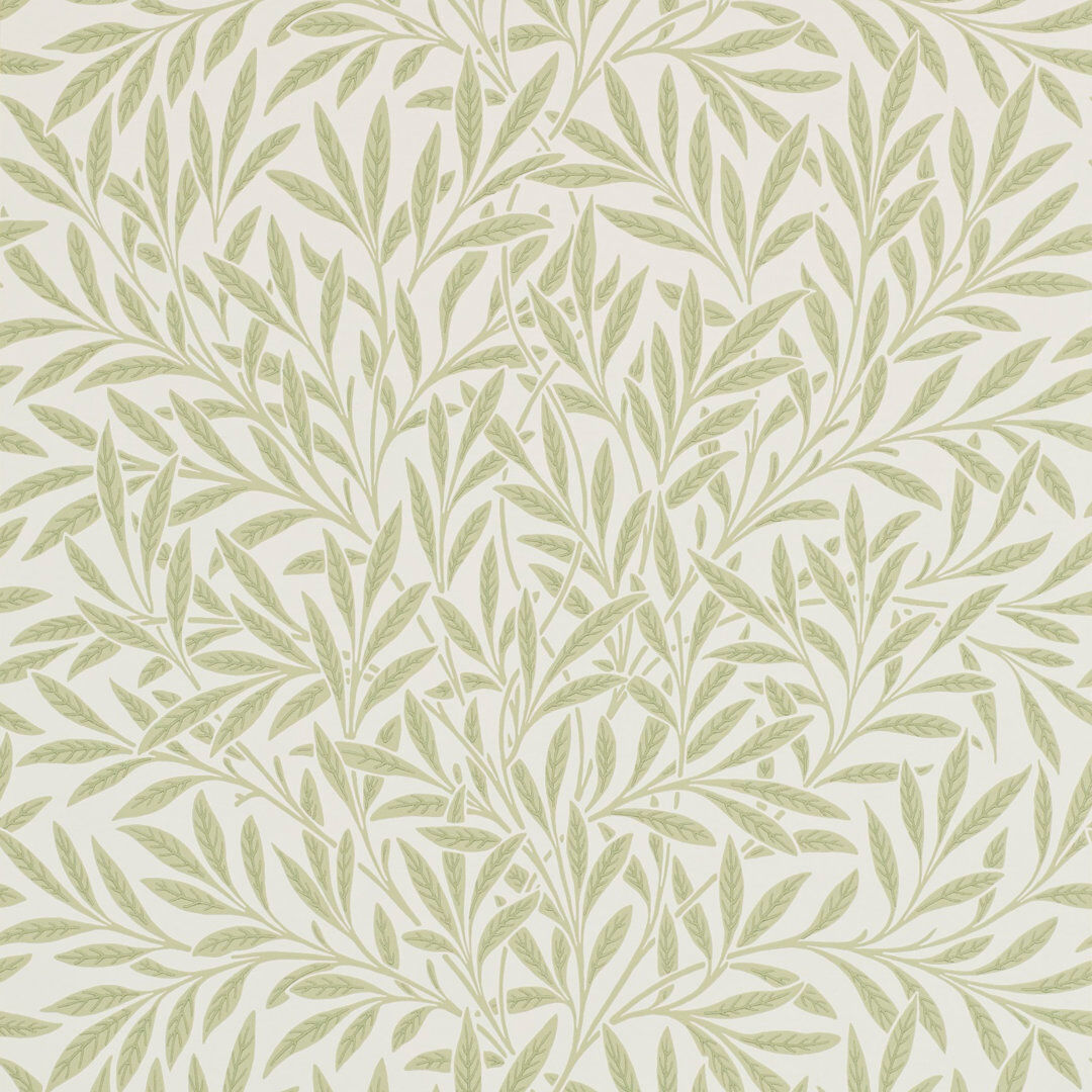 Morris & Co Willow 10.05m x 52cm Matte Wallpaper Roll Green