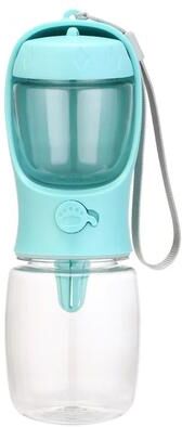 Uplift Picks Portable Dog Water Bottle Travel Pet Water Bottle With Food Dispenser For Dogs And Cats green 350 Ml