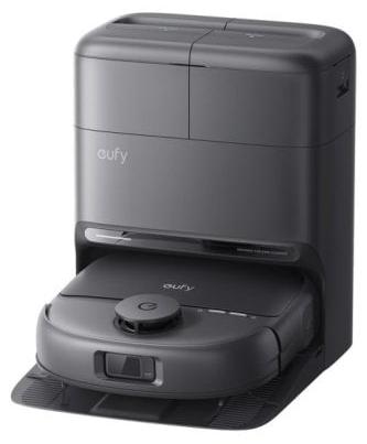 Eufy Omni C28, Beutellos, Schwarz, Rund, Ladend, Walzenbürste & Seitenbürste, Teppich, Harter Boden
