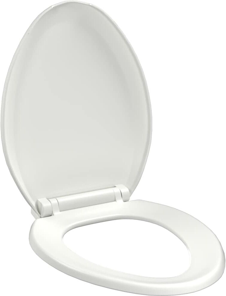 vidaXL Abattant WC à fermeture en douceur Libération rapide Blanc