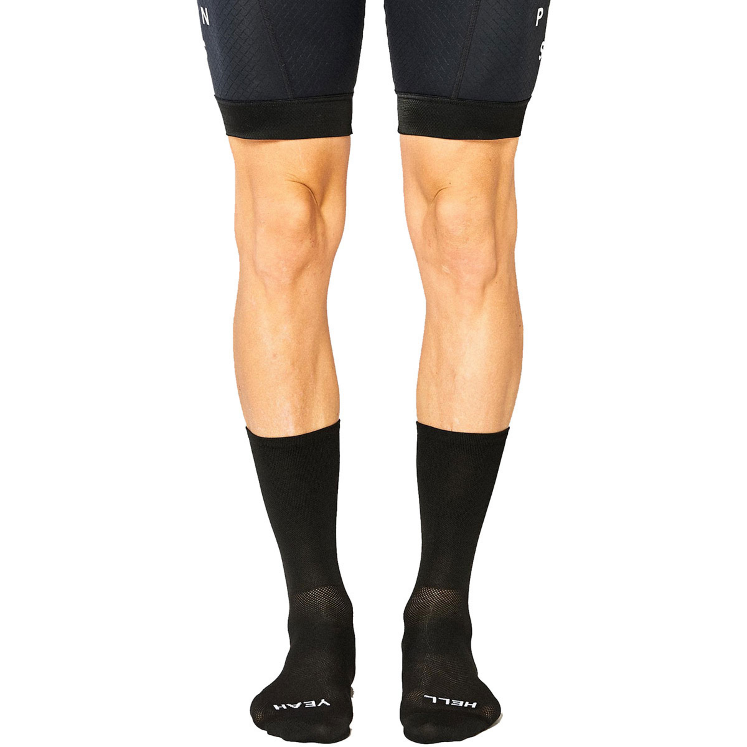 Fingerscrossed Hell Yeah 1.0 Fahrradsocken schwarz Größe 39 Mountainbike | Rennrad | Gravel Kompressionseffekt