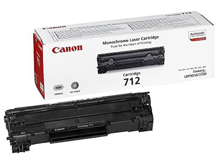 Canon CARTRIDGE 712 TONER Noir Rendement 1500 PAGES (Emballage carton)