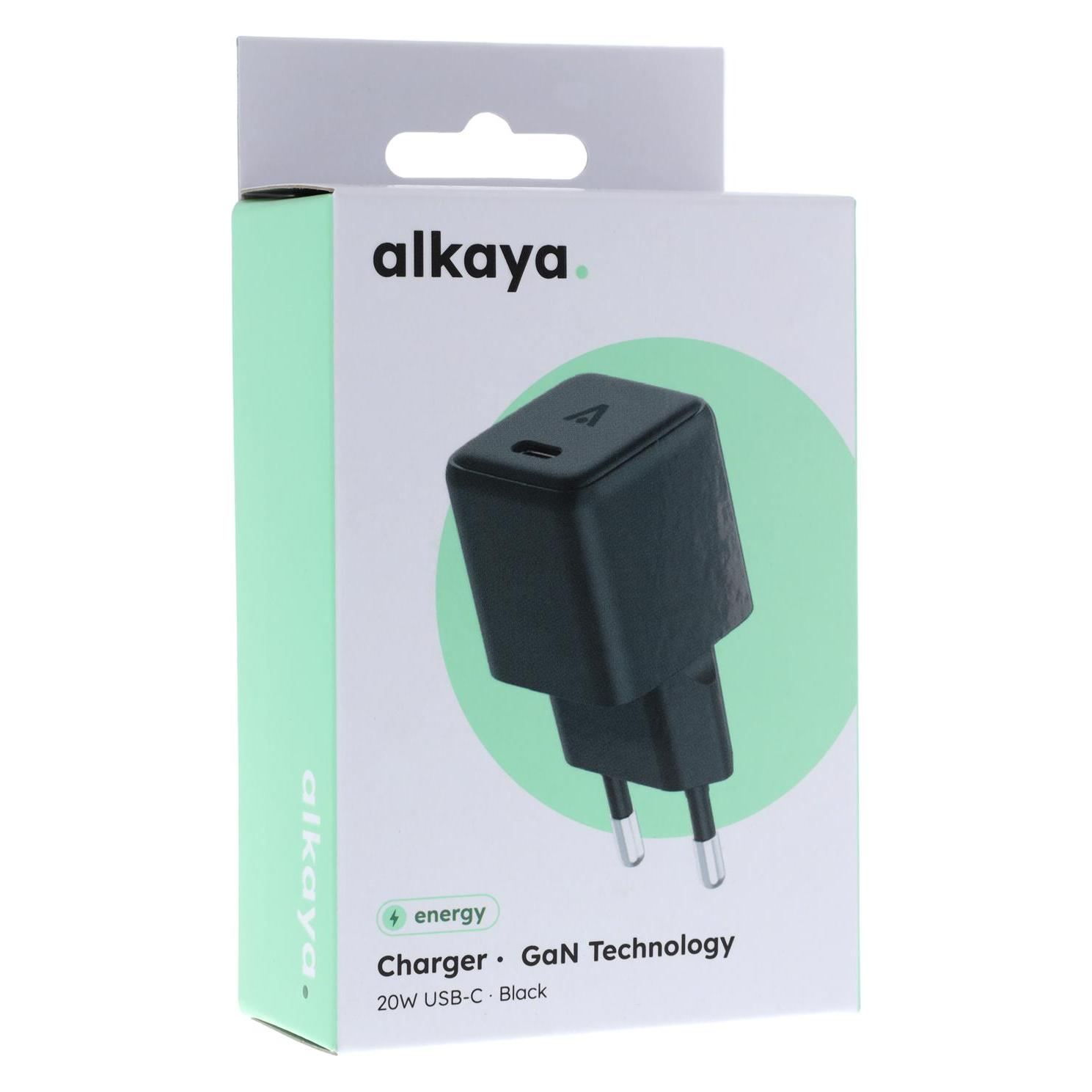 Alkaya NEXUS-Laderät mit GaN-Technologie 20W schwarz (20 W) (CR-50001)