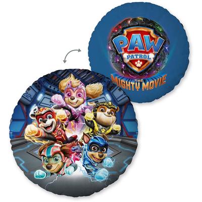 Dekokissen PAW PATROL "Paw Patrol", bunt (bunt, bedruckt), B:50cm H:2,5cm L:50cm Ø:50cm, Polyester, Dekokissen_Sitzkissen_Kissenhüllen, hochfarbig bedruckt