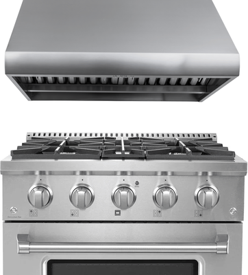 Proline Range Hoods "Proline 30"" All-Gas Range + Hood Bundle   Save 10%"