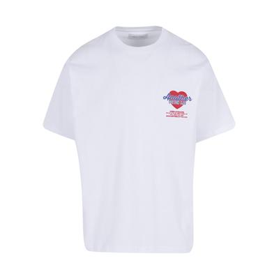 T-Shirt ANOTHER COTTON LAB "Another Cotton Lab Late Delivery T-Shirt", Damen, Gr. S, weiß, 100% Baumwolle, bedruckt, normal, Rundhals, Shirts T-Shirt