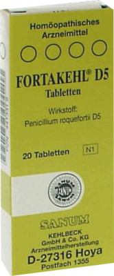 SANUM-KEHLBECK GmbH & Co. KG FORTAKEHL D 5 Tabletten 20 St 04413319