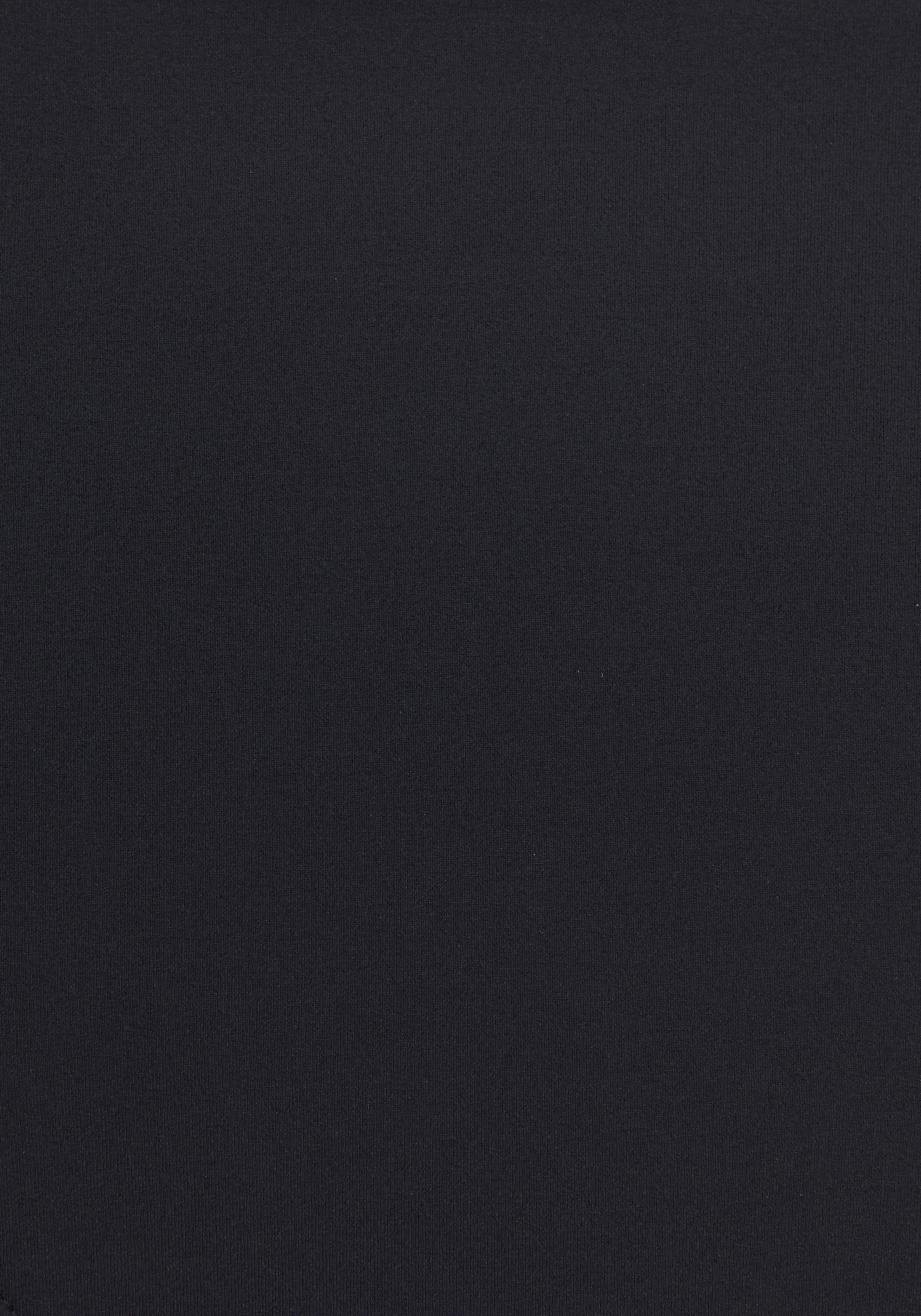 Highwaist-Bikini-Hose LASCANA "Camilla", Damen, Gr. 38, N-Gr, schwarz-weiß (schwarz, weiß), Polyamid, kontrastfarbene Details, unifarben, Badehosen Highwaist-Bikini-Hose, mit Farbkontrast