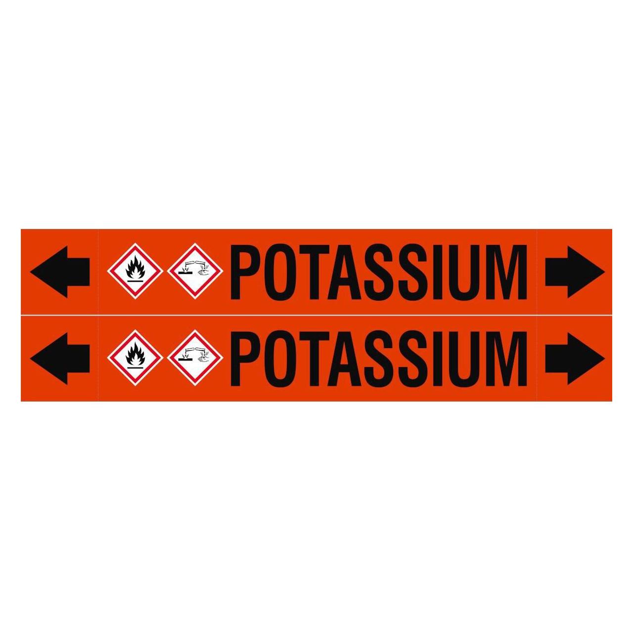 Brady ASME - Rohrmarkierer - Potassium (ASMEPM-50X345MM-POTASSIUM)