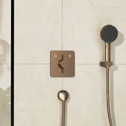 hansgrohe DuoTurn Q Mischer 75414140 Unterputz, für 2 Verbraucher, brushed bronze