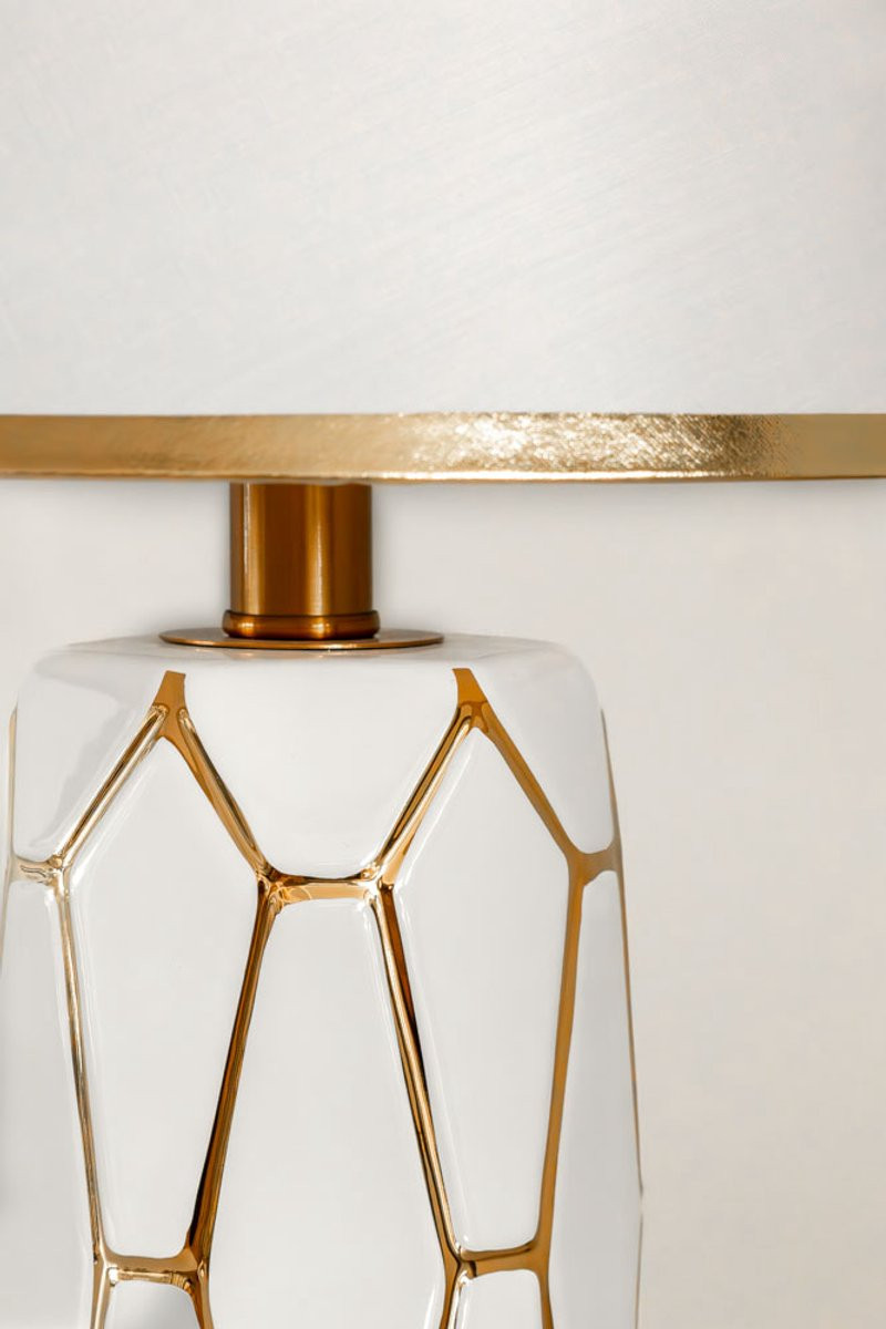 VL HOME moderne witte keramische tafellamp