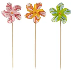PAPSTAR 50 Deko-Picker 17,5 cm farbig sortiert "Windmühle"