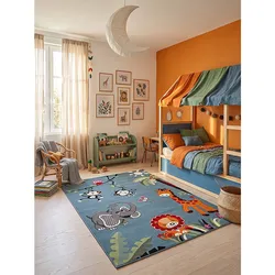 Kinderteppich Pflegeleicht Blau 120x170 cm - CASOLA   Kadima Design