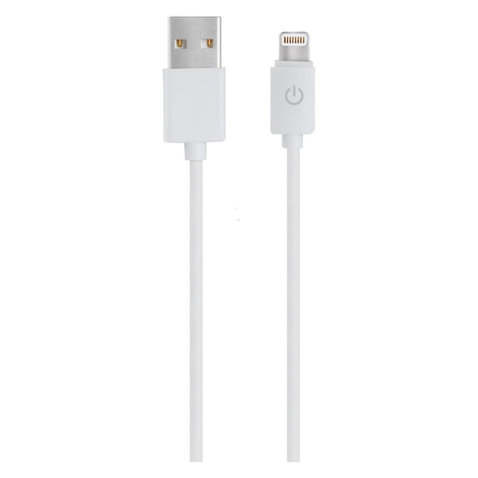 RealPower Lade/Datenkabel lightning 1m weiss MFI-certified (1 m, USB 2.0) (255649)