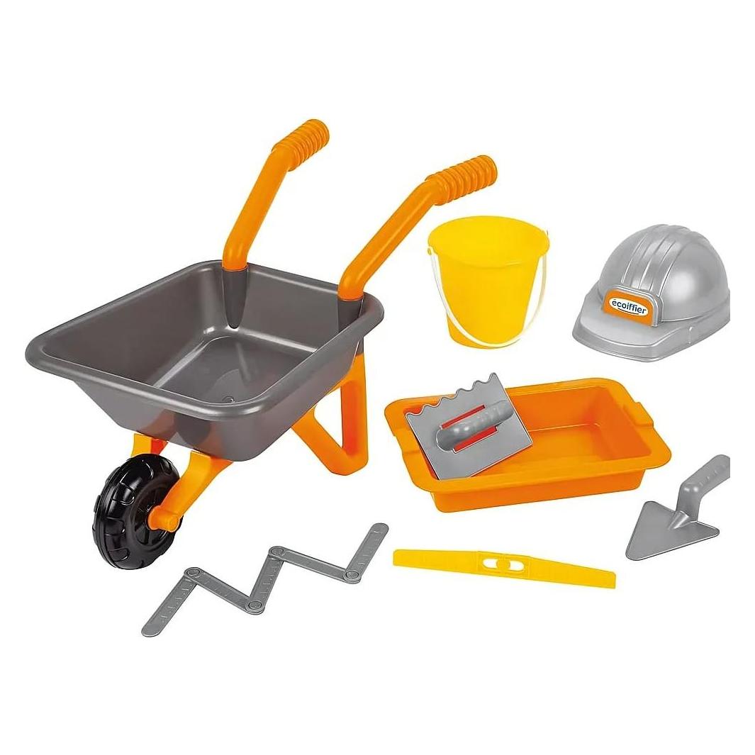 Ecoiffier Schubkarre mit Mauerwerk-Set (7600000496)