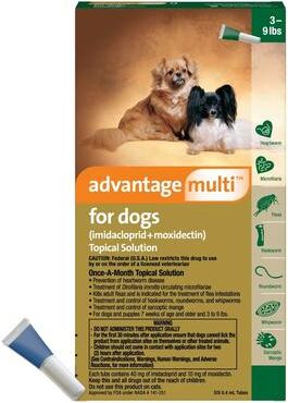 Advantage Multi (Advocate) Advantage Multi for Small Dogs 3-9 Lbs (Green) 3 Doses