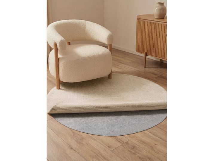 Sous-tapis Grip rond Ø 150cm Gris/Gris